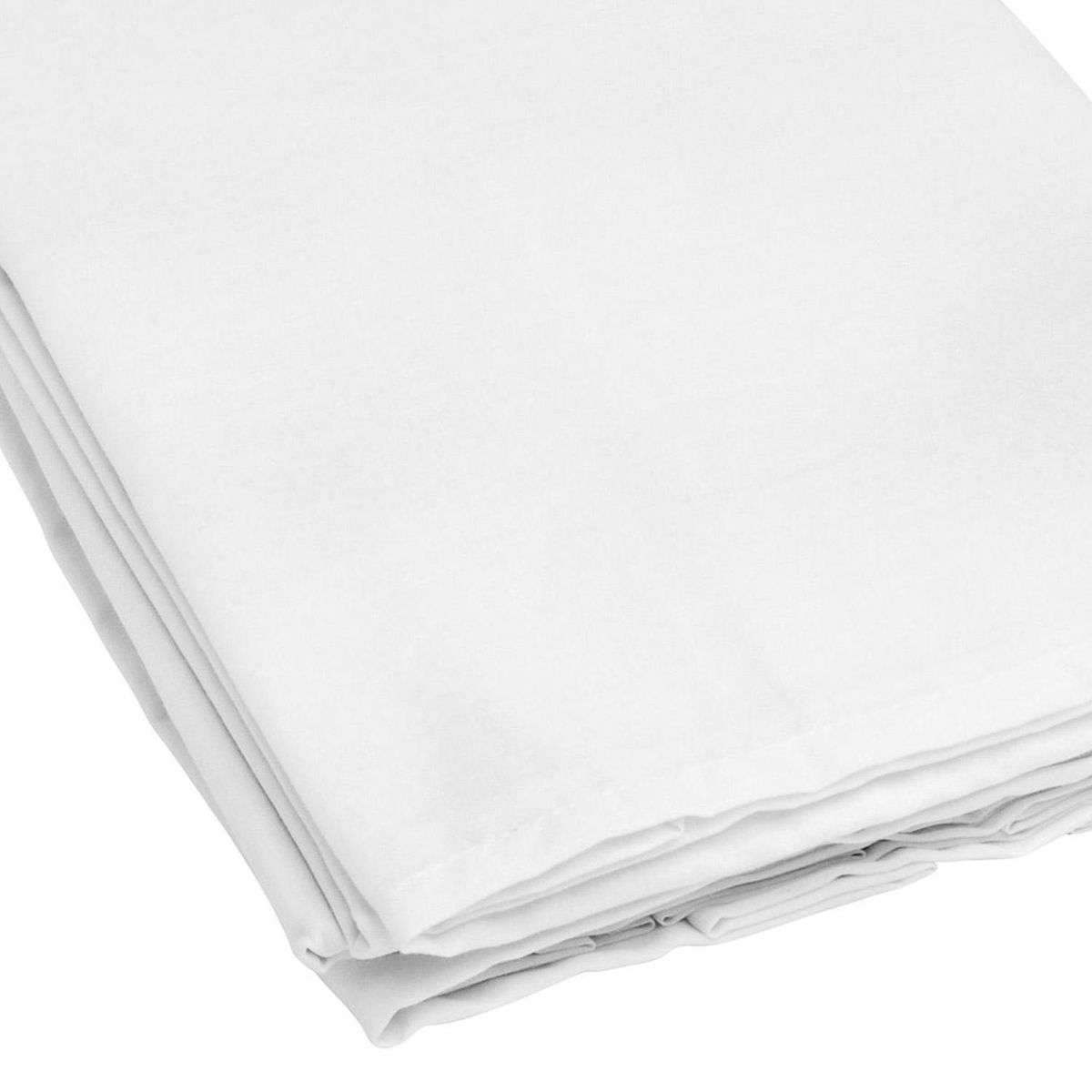 CASA BONITA - Faldón Liso para Cama 2 plazas Blanco