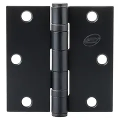 REY - Bisagra con rodamiento 7,6x7,6 cm negro