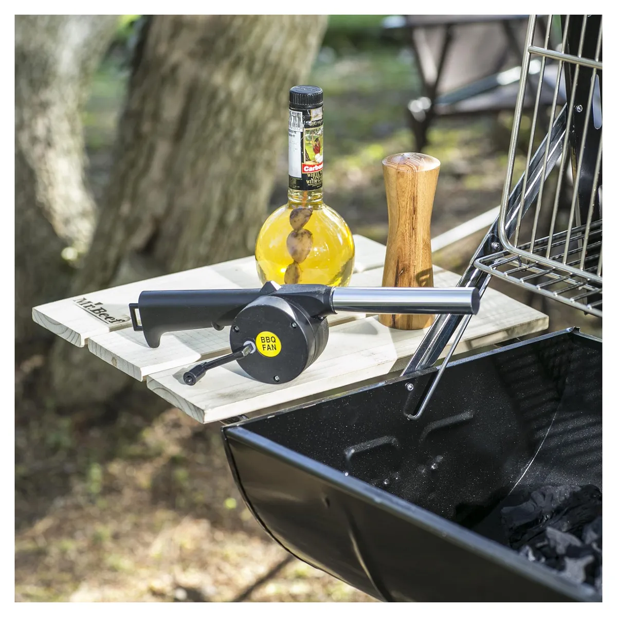 MR BEEF - Soplador de carbón con manivela