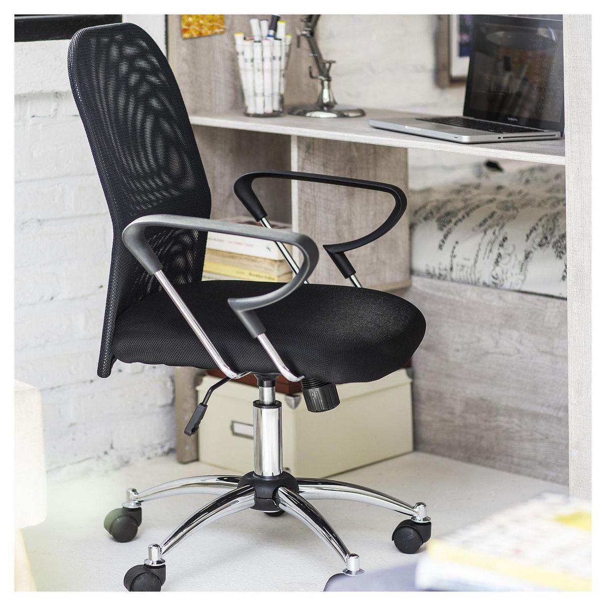 JUST HOME COLLECTION - Silla Malla PC W-81A Negro