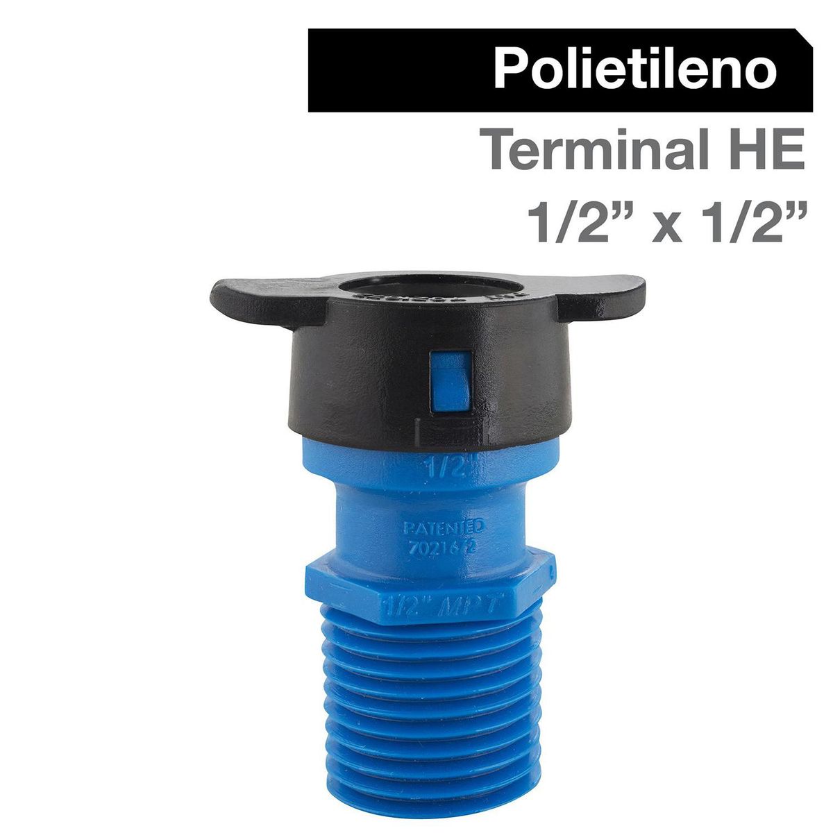 BLU LOCK - Terminal HE plástico 1/2"x1/2"