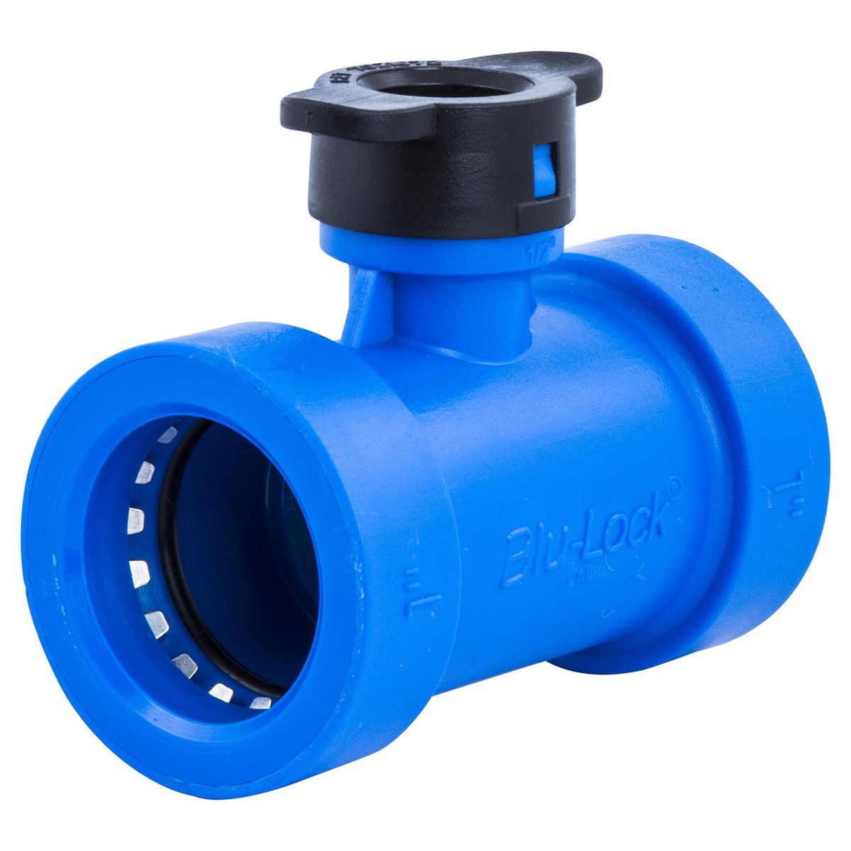 BLU LOCK - Tee plástico 1x1/2 pulgadas