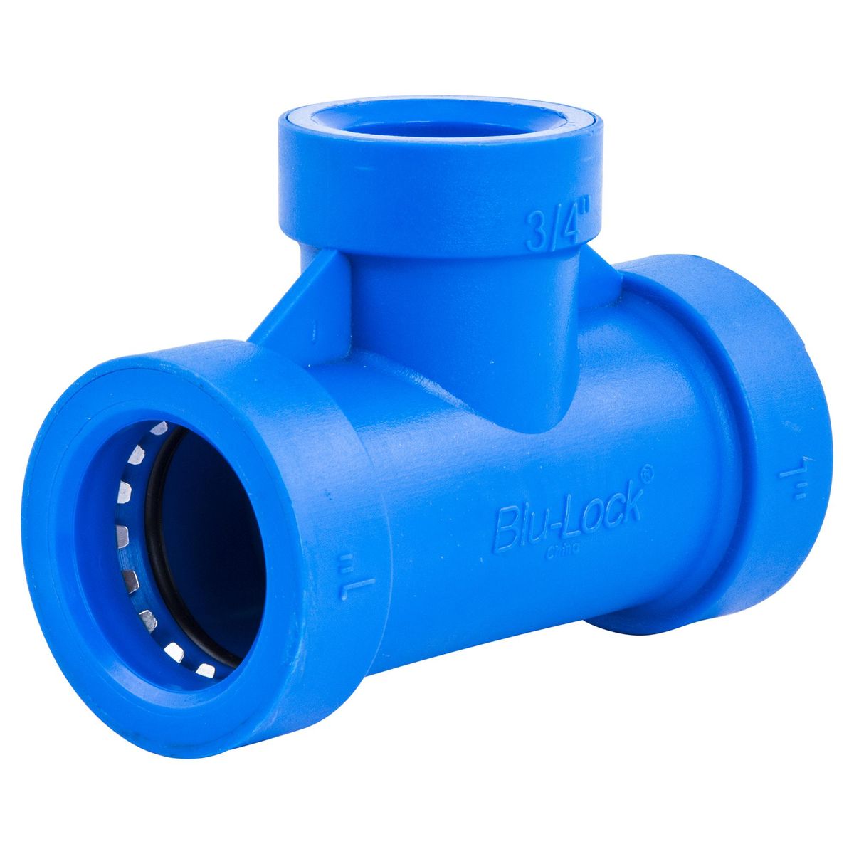 BLU LOCK - Tee plástico 1x1x3/4"