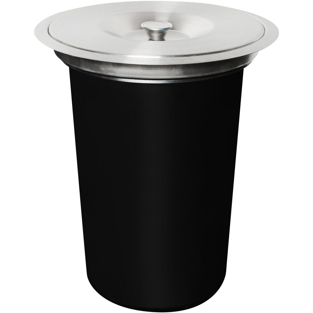 HBT - Basurero 8 Litros Acero Inoxidable Gris