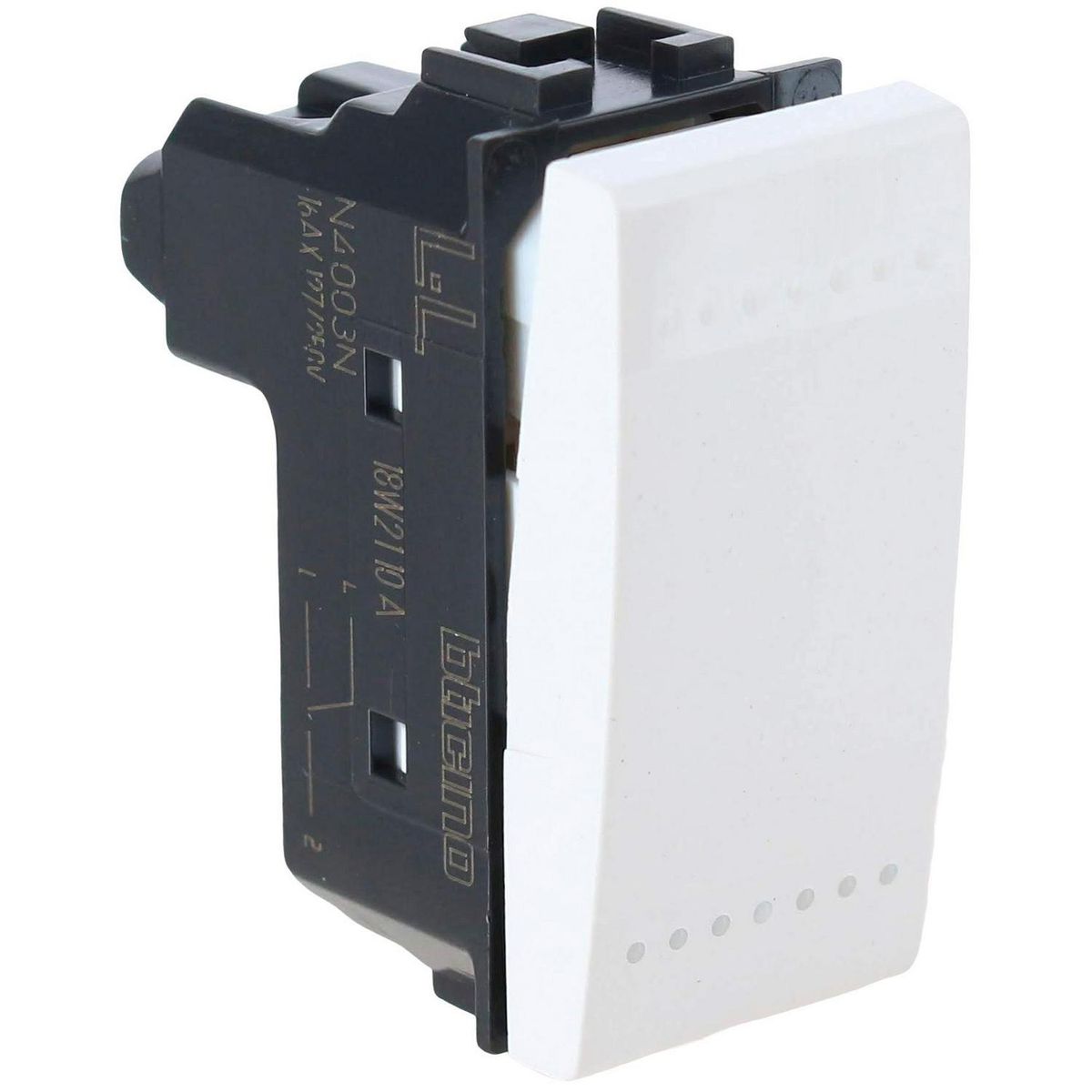 BTICINO - Módulo interruptor 9/24 16 A Blanco