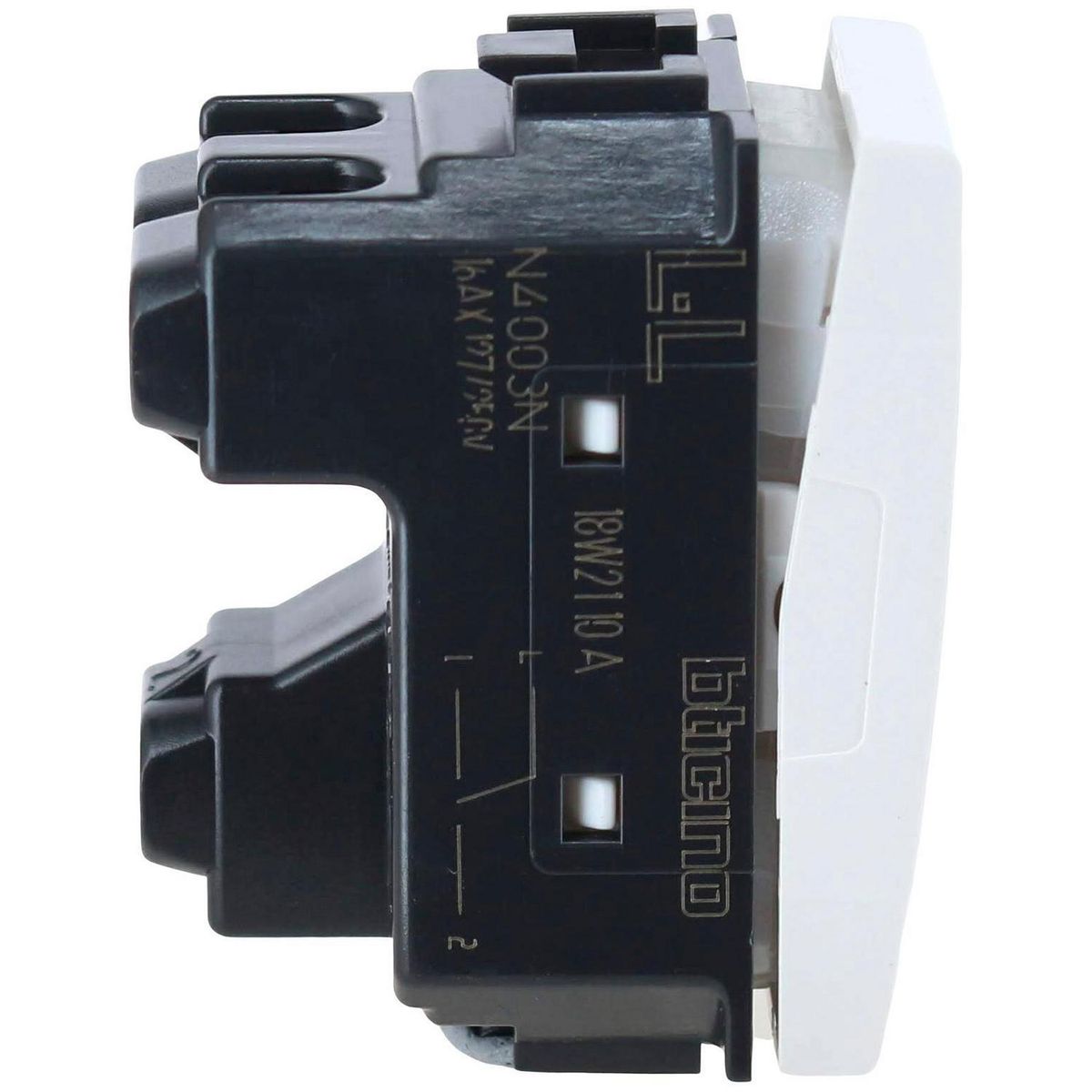 BTICINO - Módulo interruptor 9/24 16 A Blanco