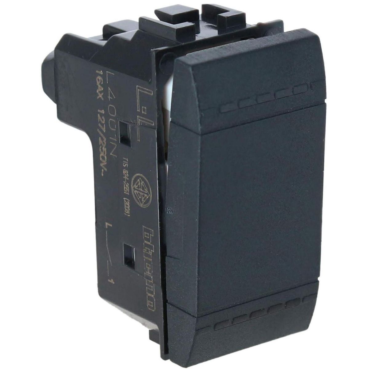 BTICINO - Interruptor modular 9/12 16A Antracita