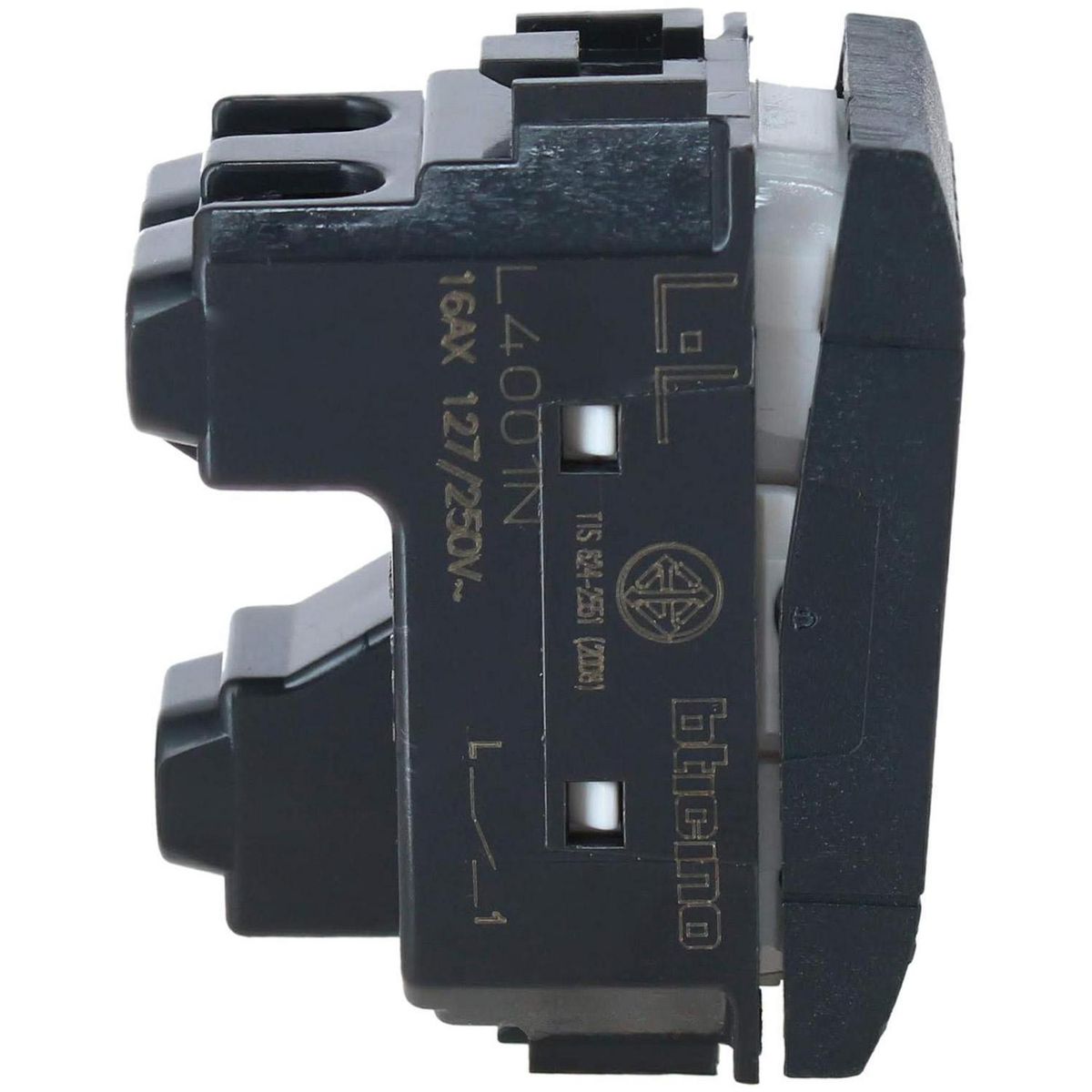 BTICINO - Interruptor modular 9/12 16A Antracita