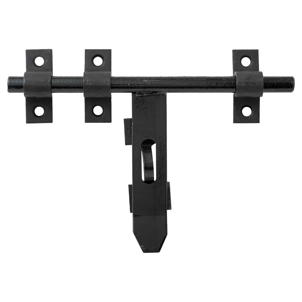 FIXSER - Cerrojo portacandado acero 8" negro