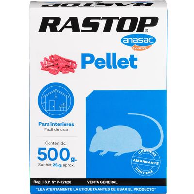 Imagen 2 del producto Raticida en Pellet Rastop 500 gr