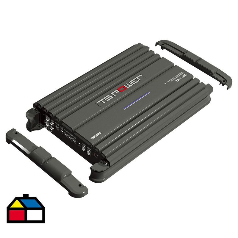 TS POWER - Amplificador 5cmx22cmx43cm negro con control remoto