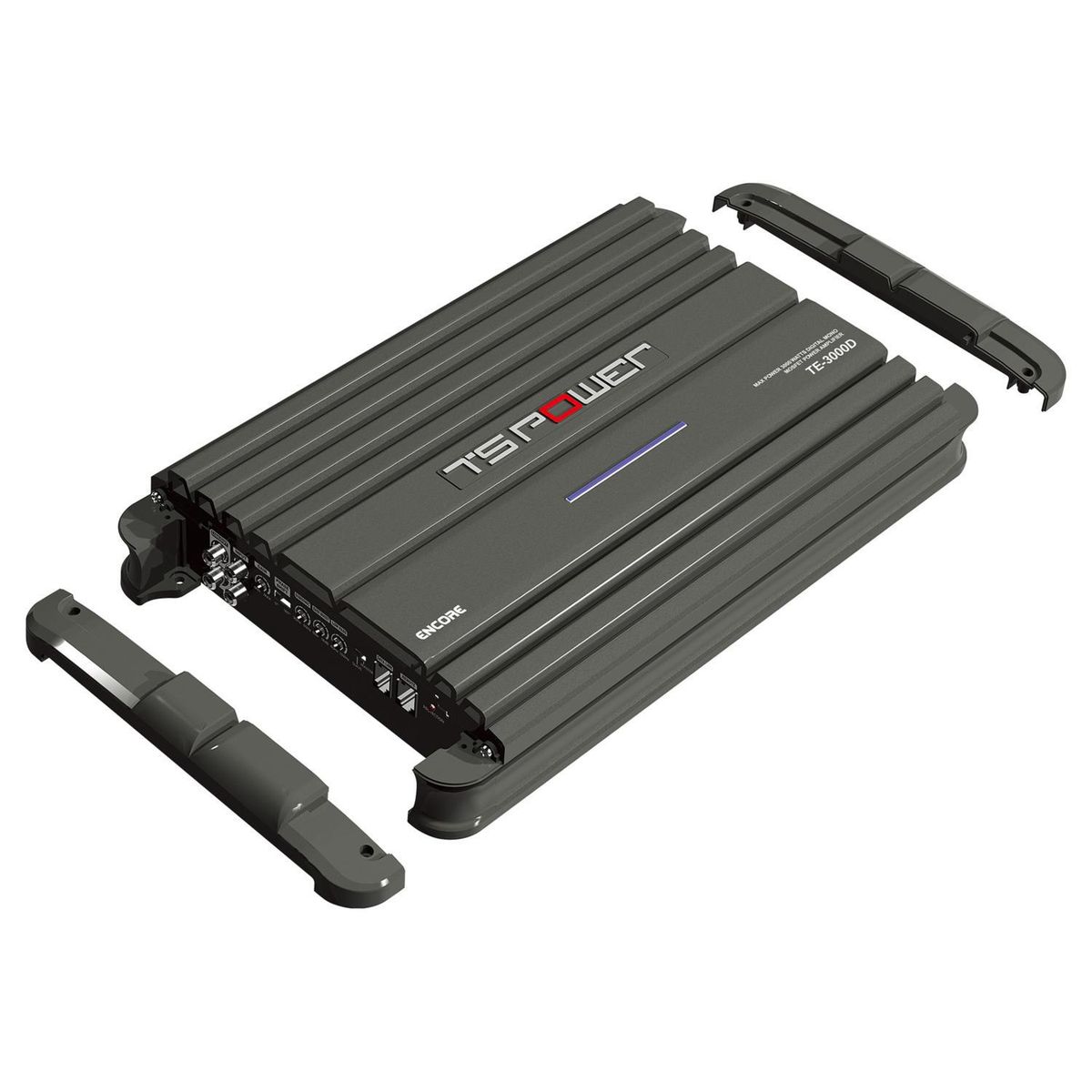 TS POWER - Amplificador 5Cmx22Cmx43Cm Negro Con Control Remoto