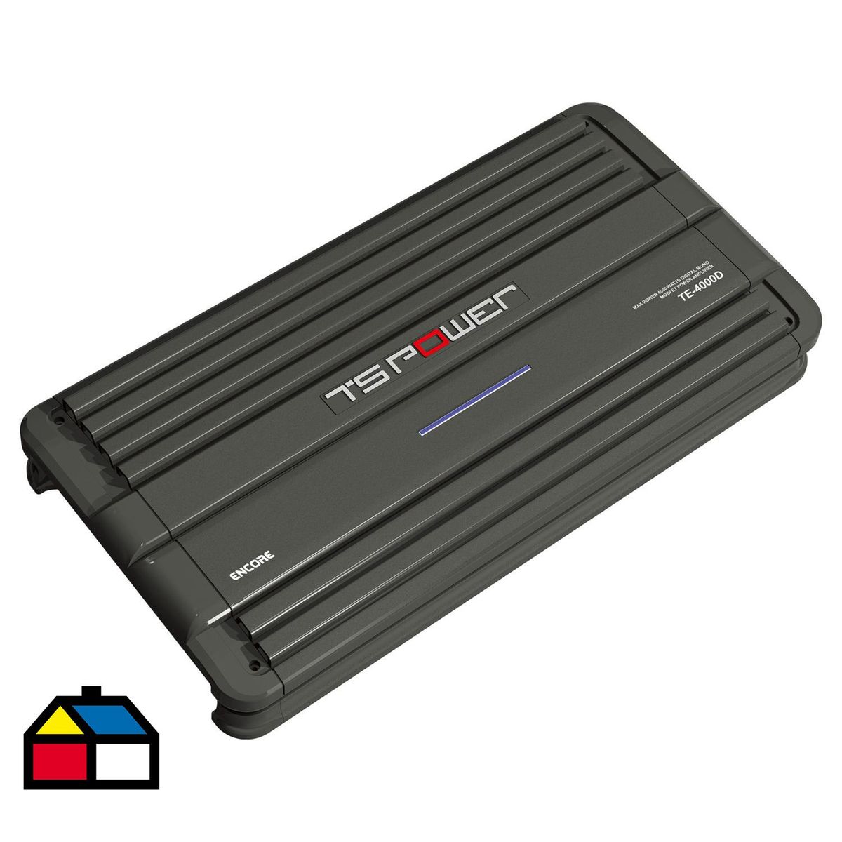 TS POWER - Amplificador 5Cmx22Cmx43Cm Negro Con Control Remoto