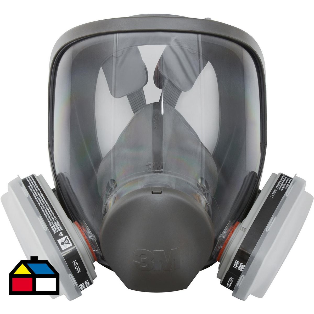 3M - Respirador 3M Rostro completo con 2 cartuchos