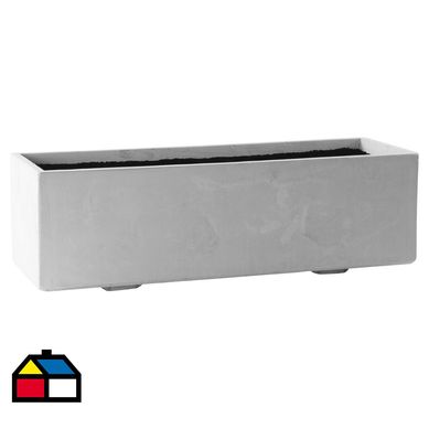 Jardinera de cemento 69x22x22 cm gris