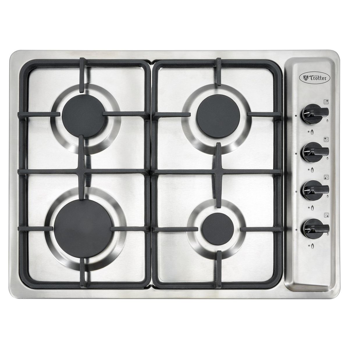 ALBIN TROTTER - Encimera Gas Licuado 4 Platos Gris XNG FEIN