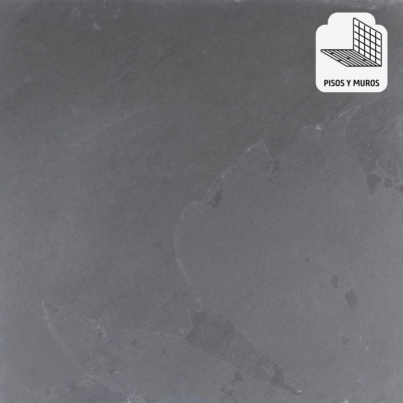 HOLZTEK - Piedra Natural Pizarra 60x60 cm Negro 1.08 m2