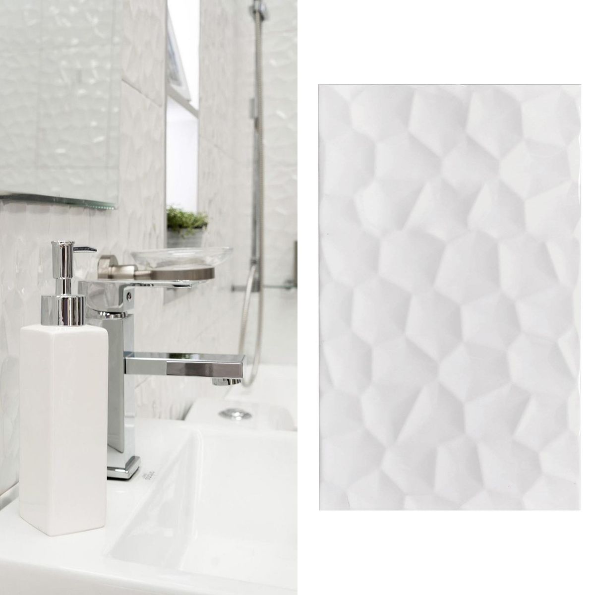 KLIPEN - Cerámica 25x40 cm Boston blanco Blanco 1.5 m2