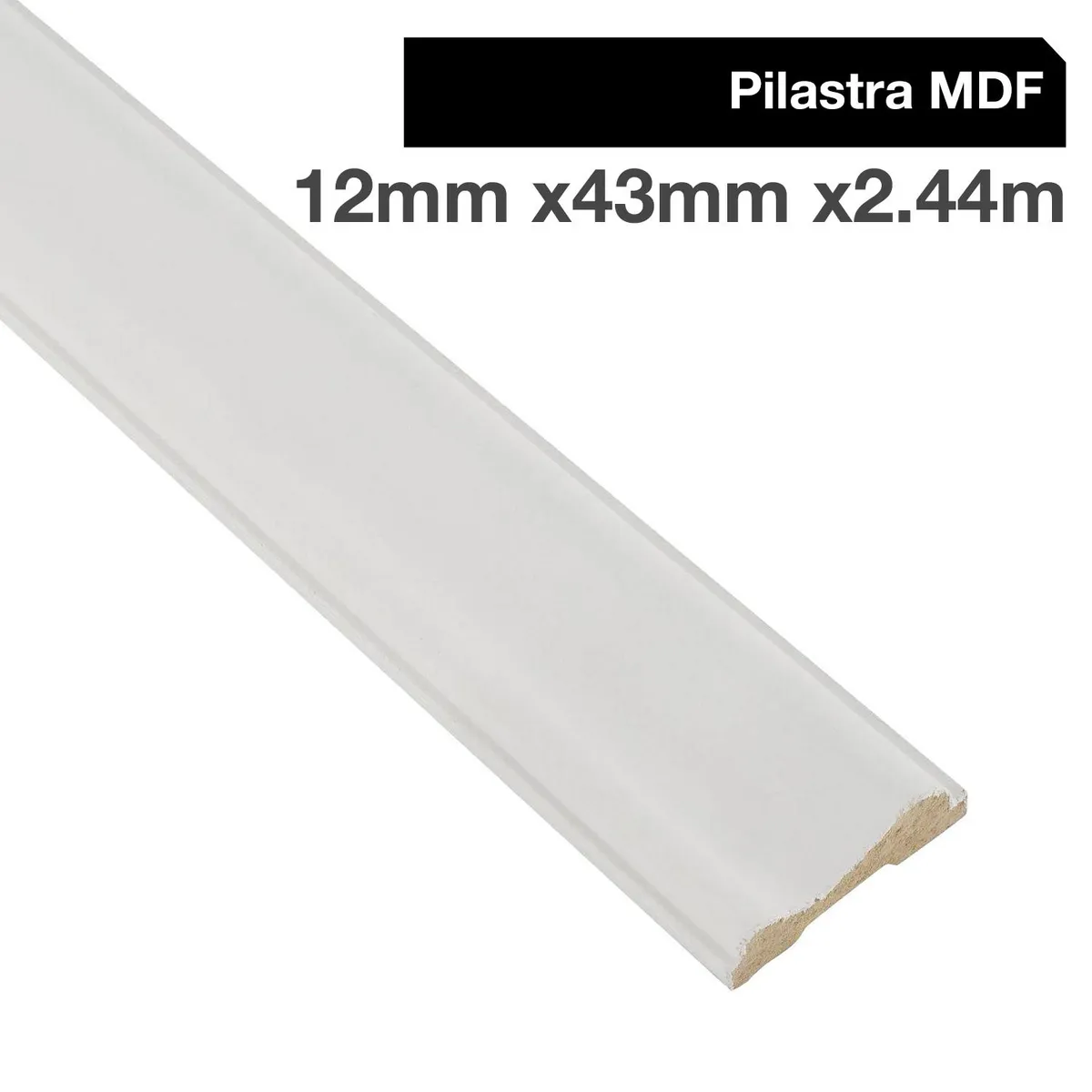 MAFORSA - Pilastra MDF Blanco 12 mm 4.3x240 cm