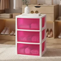 Cajonera 3 Cajón(es) Ros 39x71x46 cm Blanco/Rosado