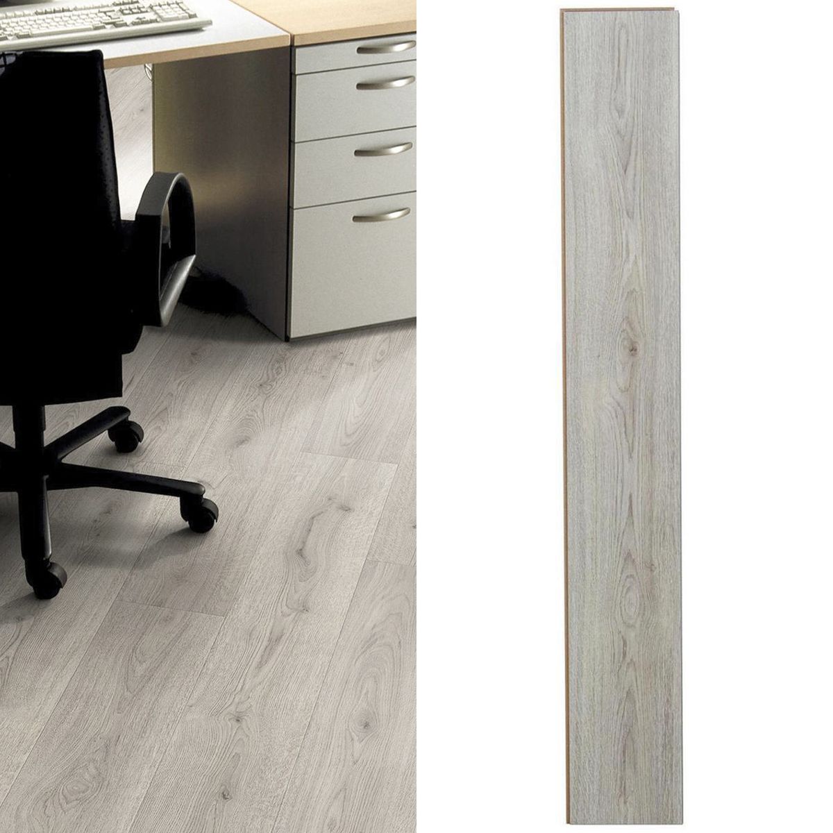 HOLZTEK - Piso Flotante 10 mm Trend Oak Gris Oak 1.59 m2