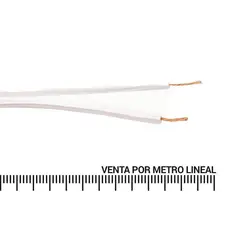 ROIMEX - Cable parlante 2x24 AWG blanco metro lineal