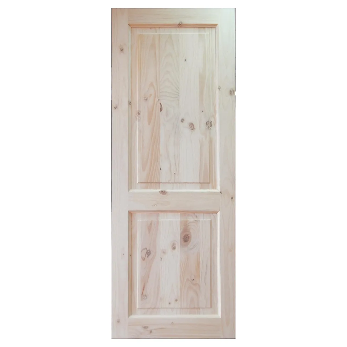 HOLZTEK - Puerta Pino con nudo 2 paneles