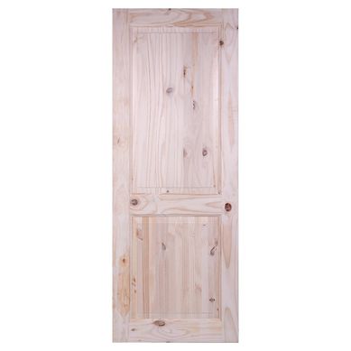 Puerta Pino con nudo 2 paneles 75 x 200 cm
