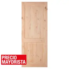 HOLZTEK - Puerta Pino con nudo 2 paneles