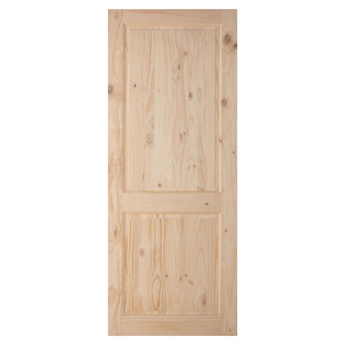 HOLZTEK - Puerta Pino con nudo 2 paneles