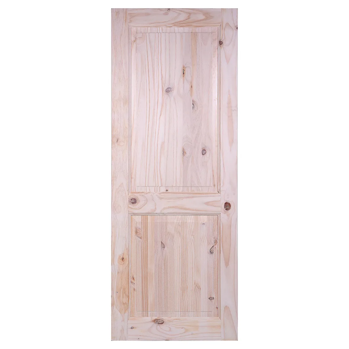 HOLZTEK - Puerta Pino con nudo 2 paneles