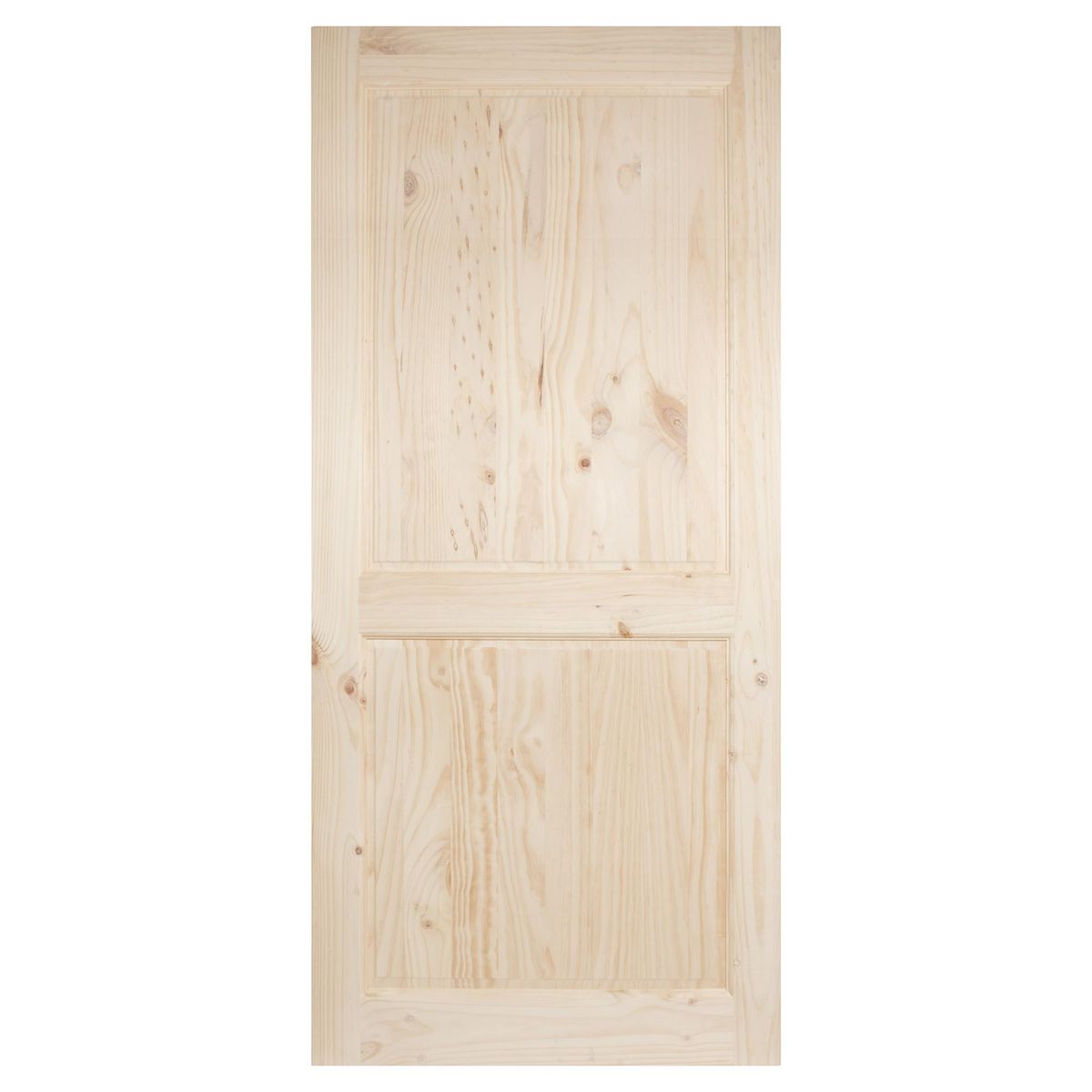 HOLZTEK - Puerta Pino con nudo 2 paneles