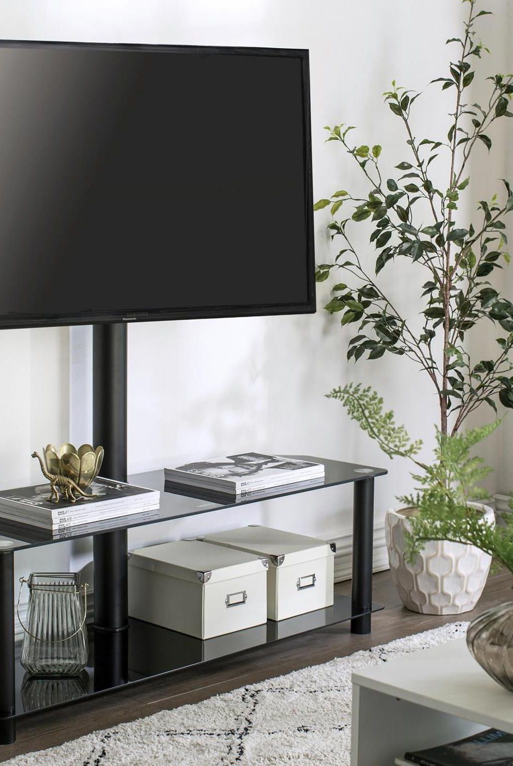 DAIRU - Rack de TV 130x120x40 cm negro