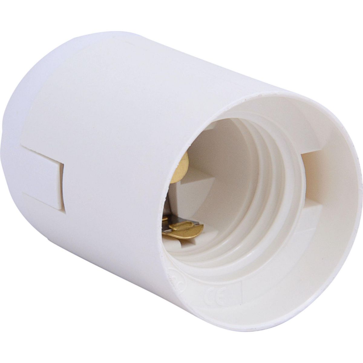 BTICINO - Portalámparas E 27 Borne automático 100W Blanco