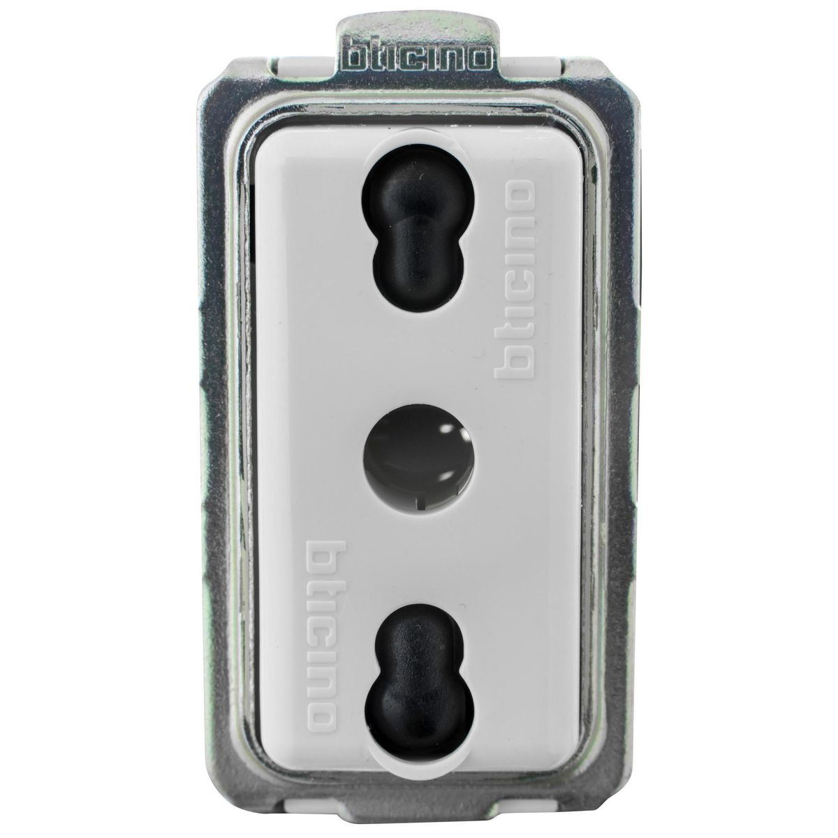 BTICINO - Módulo tomacorriente 2p+t 1-10-16A Beige