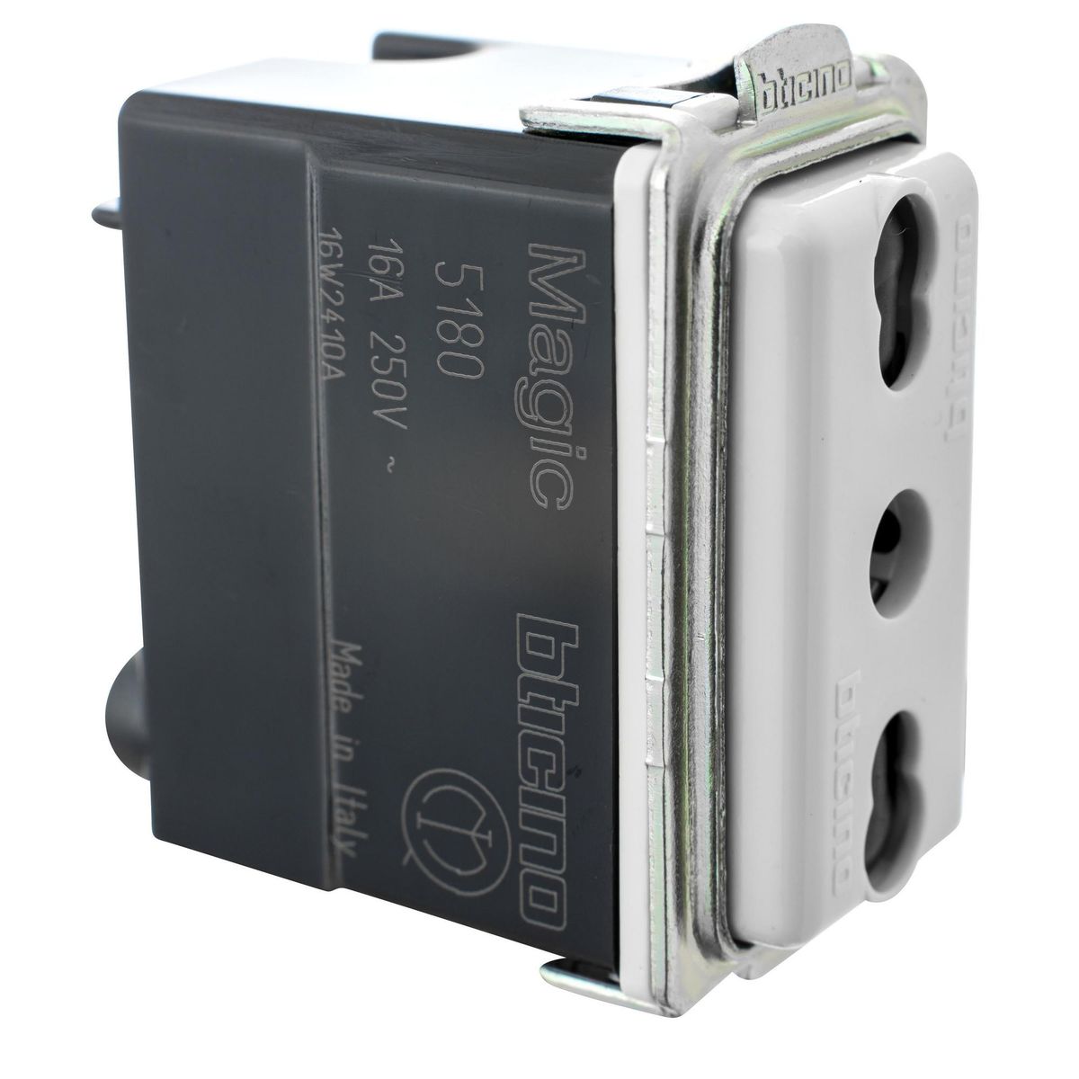 BTICINO - Módulo tomacorriente 2p+t 1-10-16A Beige