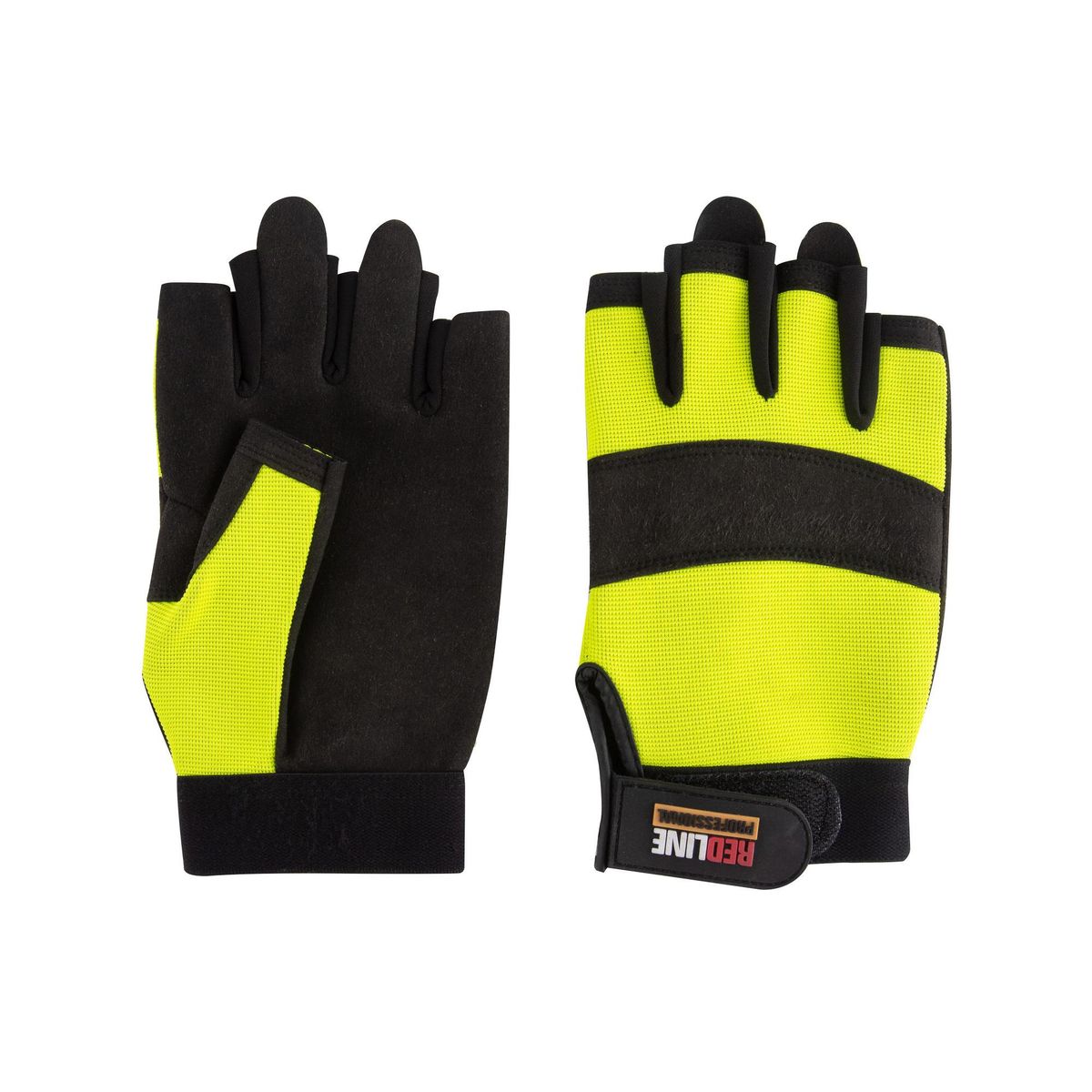 REDLINE - Guante Sin Dedos Supervisor Executive Reflectivo Talla única Amarillo/Negro