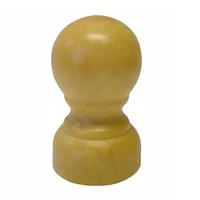 Set De Terminales Para Barra De Cortina 19 Mm 2 Unidades Chocolate