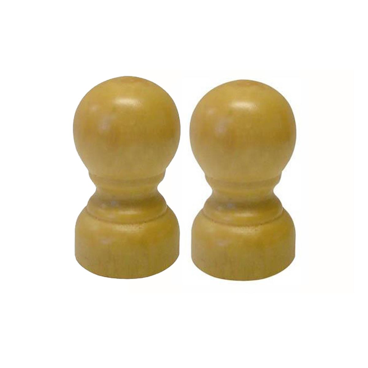 JUST HOME COLLECTION - Set de terminales para barra de cortina 19 mm 2 unidades chocolate