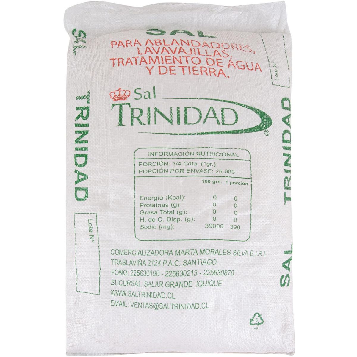 O PACHECO - Sal para ablandador de agua 25 Kg