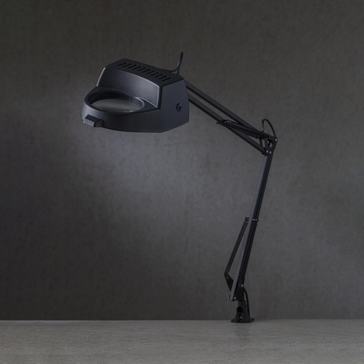 CASA BONITA - Lámpara de Escritorio Lupa Negro 30x72 cm