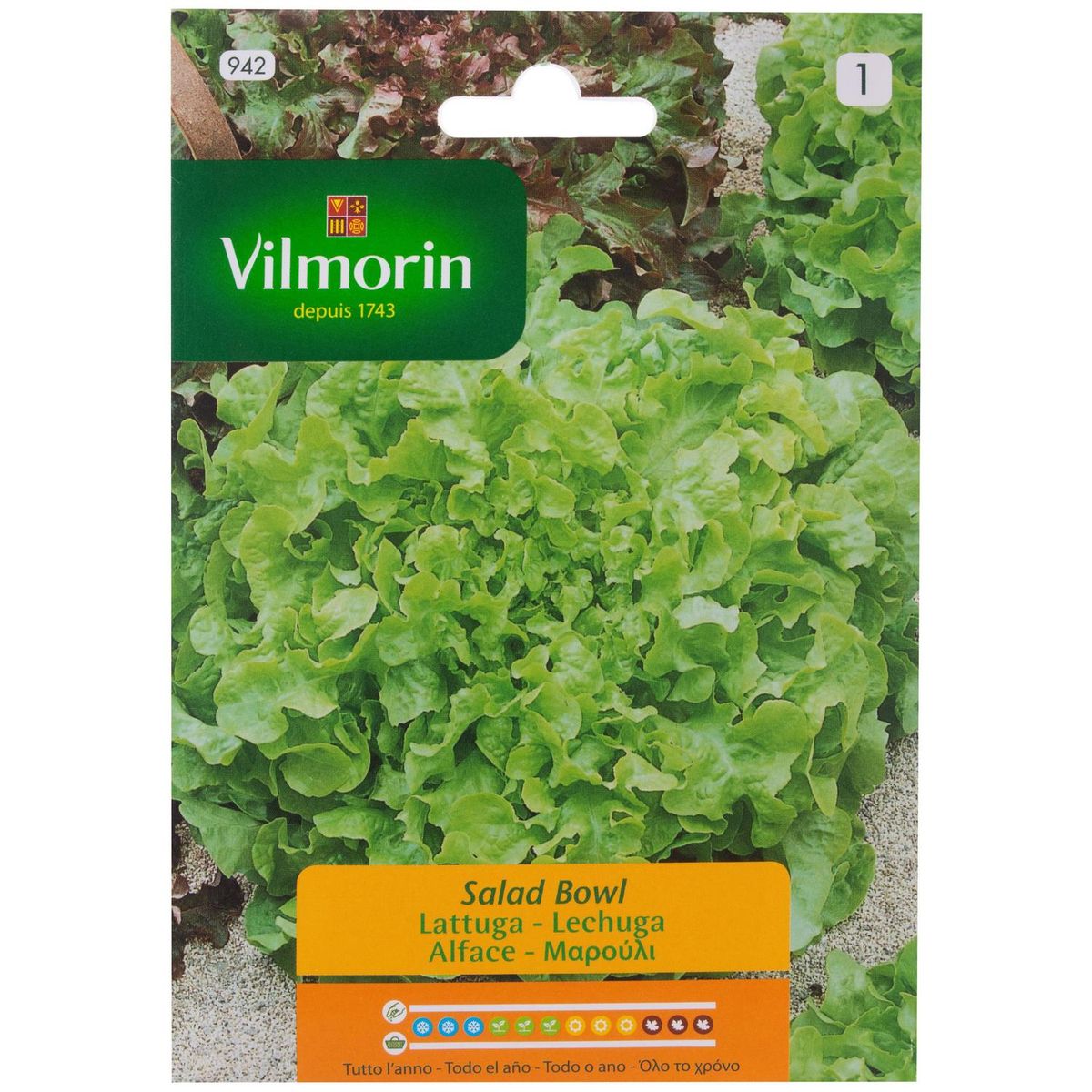 VILMORIN - Semilla Lechuga Salad 3 gr Sachet