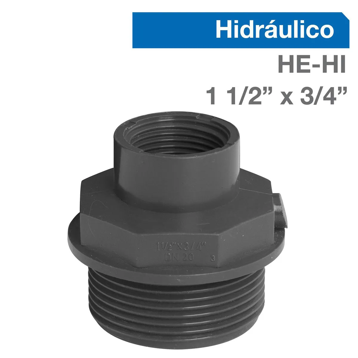 VINILIT - Buje Reducción PVC-P HE/HI 1 1/2" x 3/4"  1u