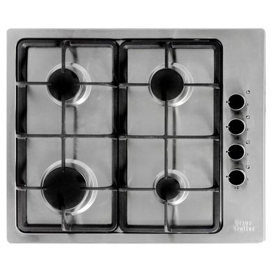 Encimera a gas 4 quemadores inox.