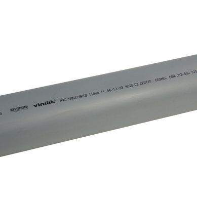 Tubo PVC-S 110mm x 1m  Gris Cementar