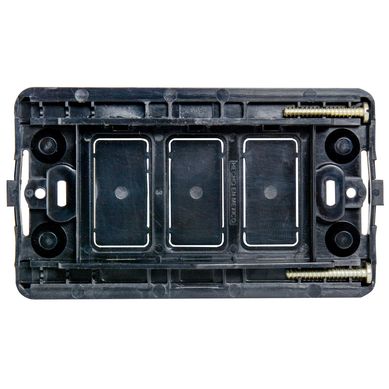 Soporte para 3 Mdulos Negro