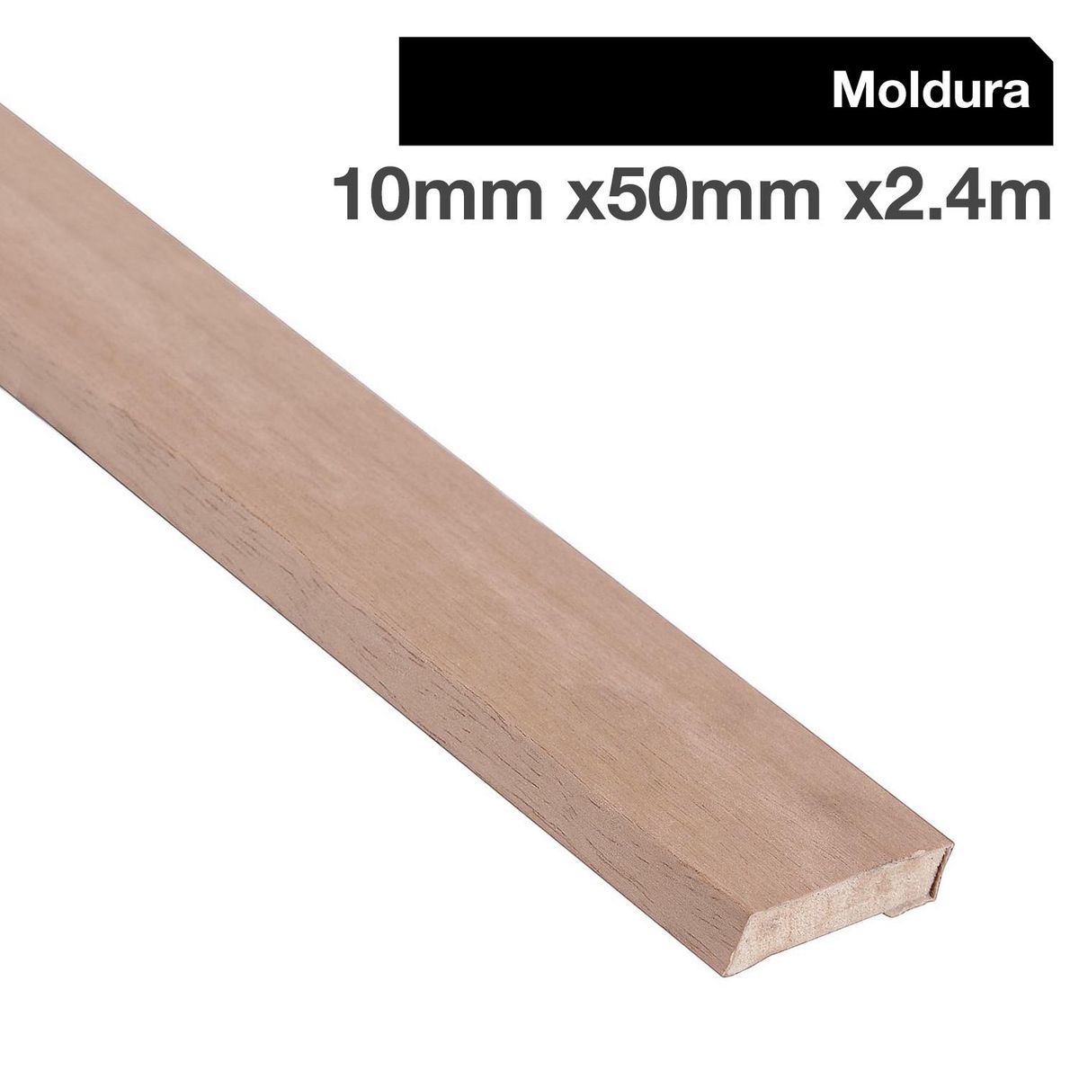 HOLZTEK - Moldura Endoldada MDF Café 10 mm 5x240 cm