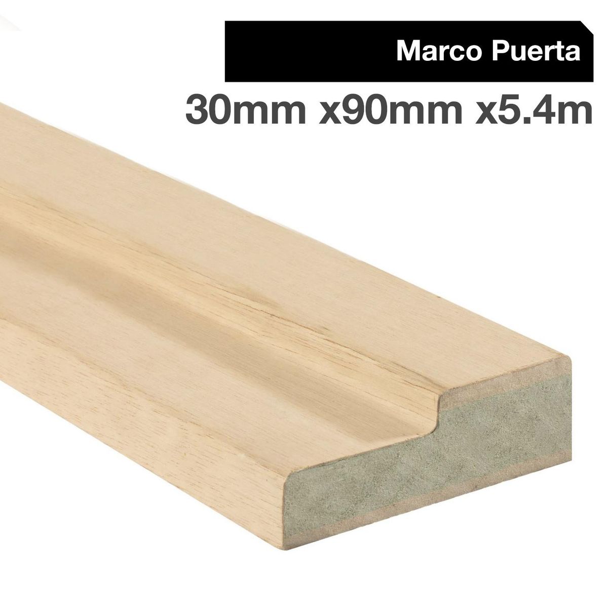 HOLZTEK - Juego marco enchape Mara 30x90x5,4 m