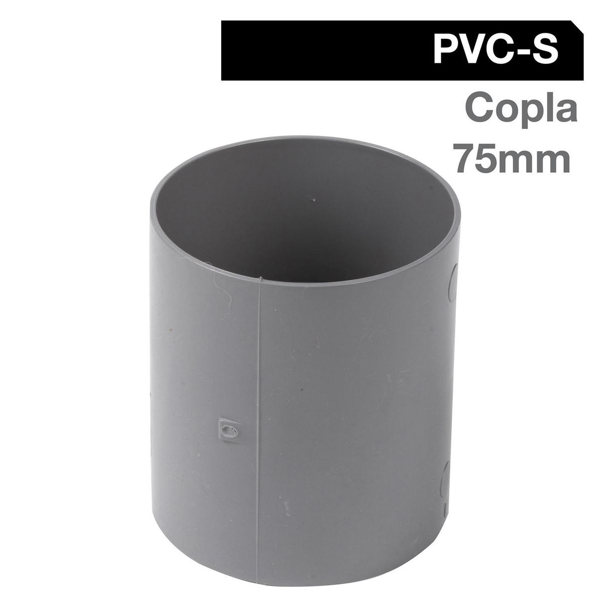 VINILIT - Copla PVC-S Cementar 75mm Gris 1u