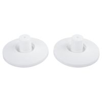 Soporte para barra 2 piezas plástico blanco